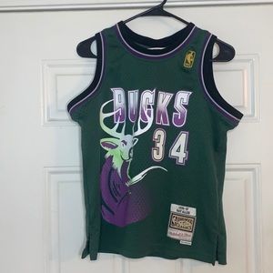 Mitchell & ness ray Allen green Milwaukee bucks jersey